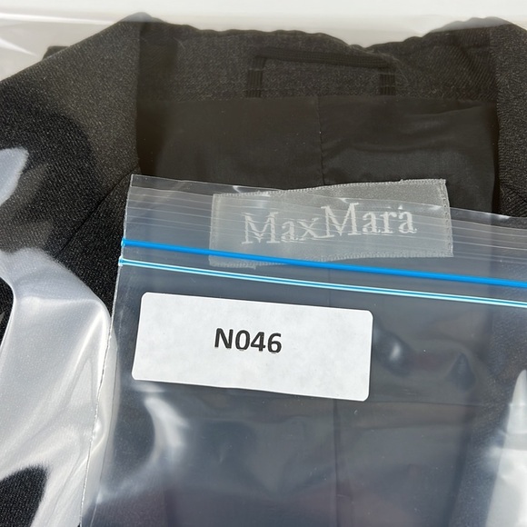 Max Mara Lycra Sensations Virgin Wool Grey Blazer - Picture 11 of 11